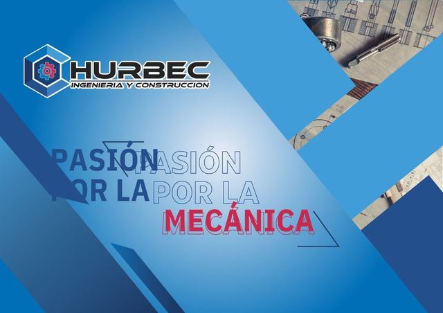 Portada del brochure de Hurbec: pasión por la mecánica