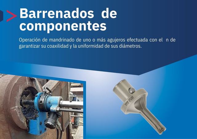 Barrenados de componentes
