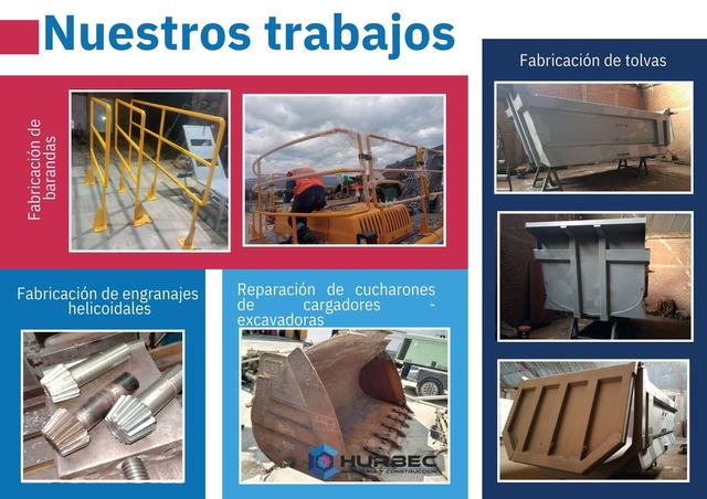 Nuestros trabajos: barandas, tolvas, engranajes y cucharones